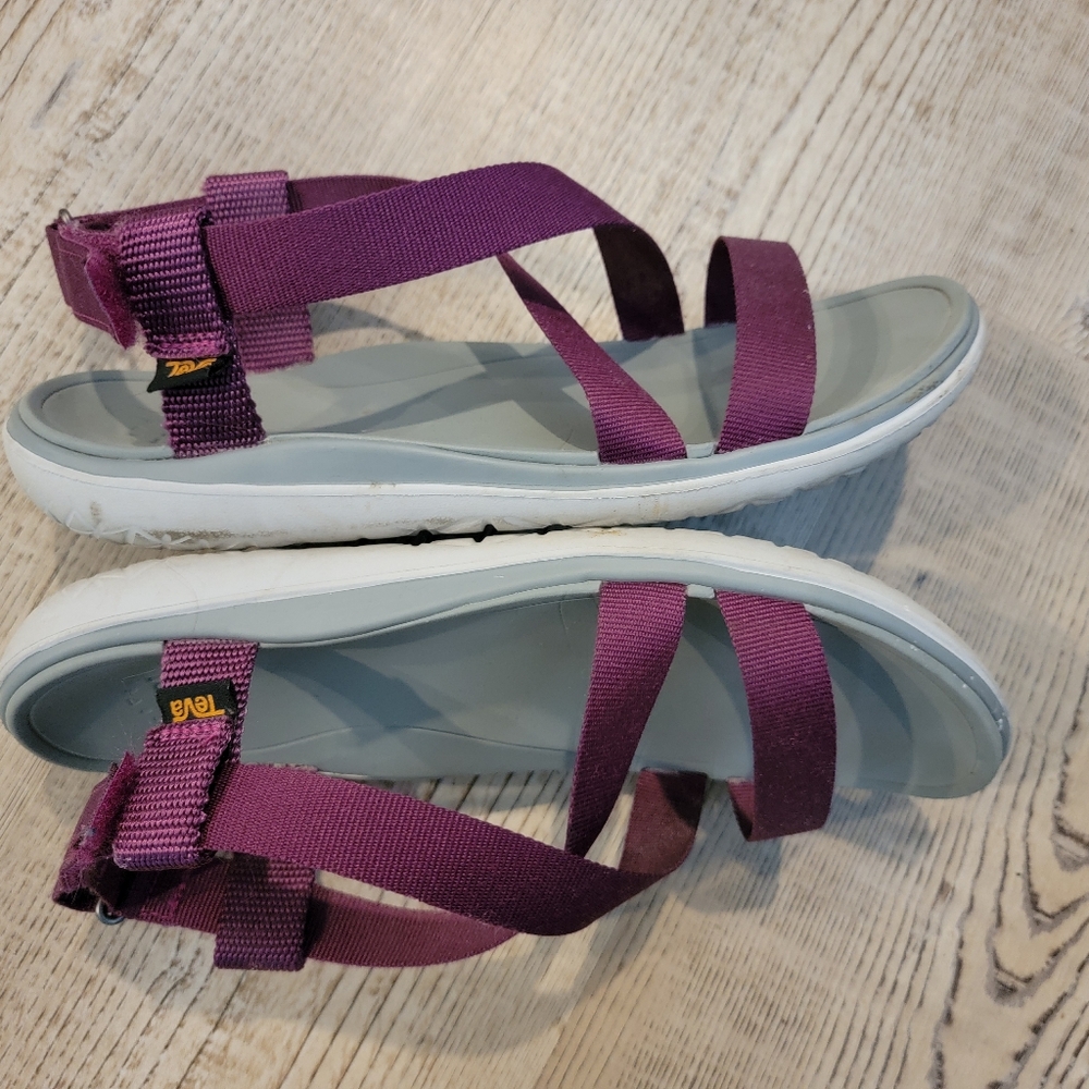 Teva Terra Float Livia Dark Purple Sandals - Women's Size 9 - Picture 6 of 7